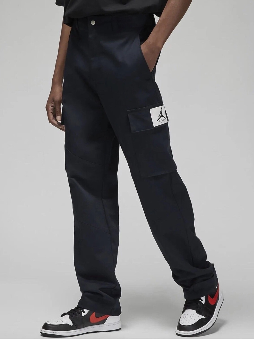 Jordan Navy Cargo Pants with Logo Patch